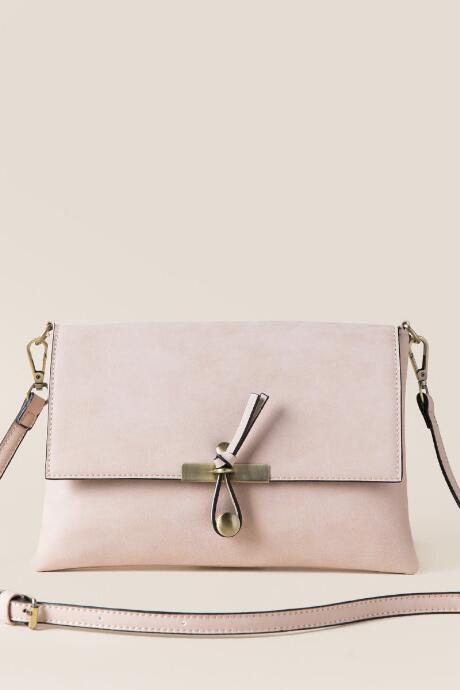 Francesca's Nadia Crossboy Clutch - Rose