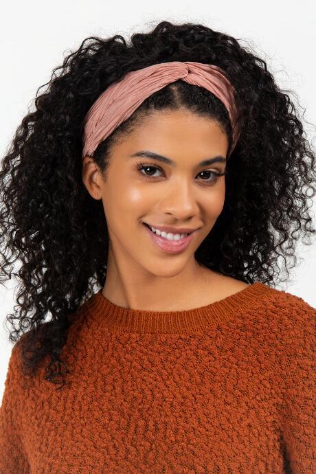 Francesca's Kelly Solid Crinkle Loop Headwrap - Mauve