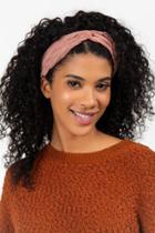 Francesca's Kelly Solid Crinkle Loop Headwrap - Mauve
