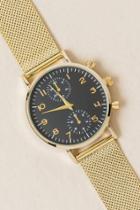 Fran Chelsea Mesh Band Watch - Gold