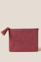 Francesca's Sam Zip Closure Wallet Pouch - Brick