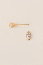 Francesca's Neeva Cubic Zirconia Stud Earring - Gold