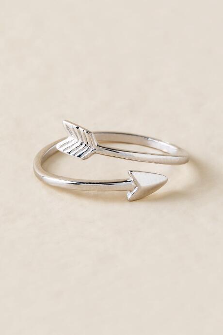 Francesca's Carson Silver Arrow Ring - Silver