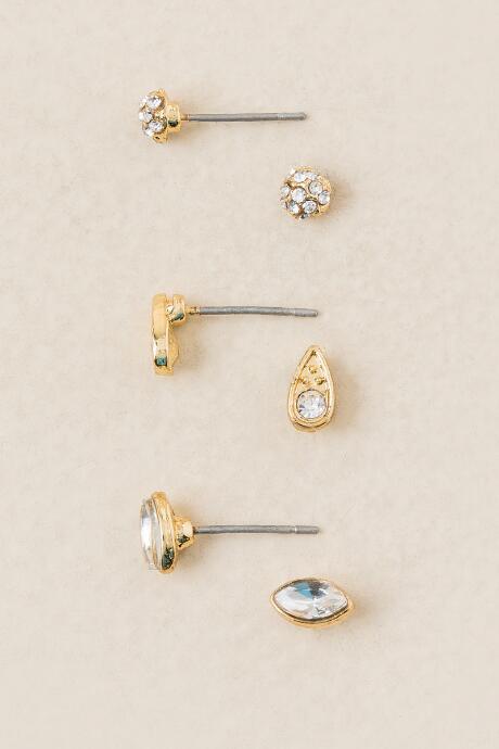 Francesca Inchess Jocelynn Stud Set - Crystal