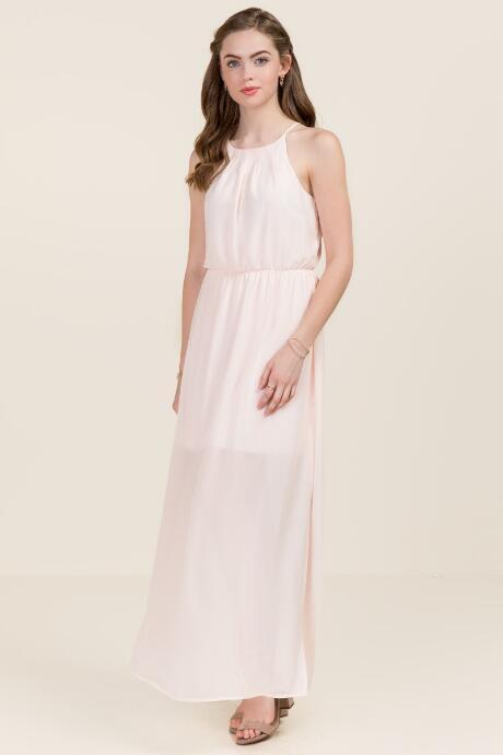 Francesca's Mary Flawless Maxi Dress - Pink
