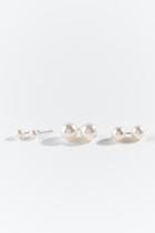 Francesca's Sadie Pearl Stud Set - Pearl