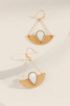Francesca's Jeanille Semi Circle Earrings - Gold