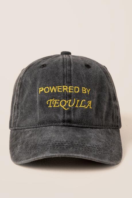 Francescas Powered By Tequila Baseball Cap - Black