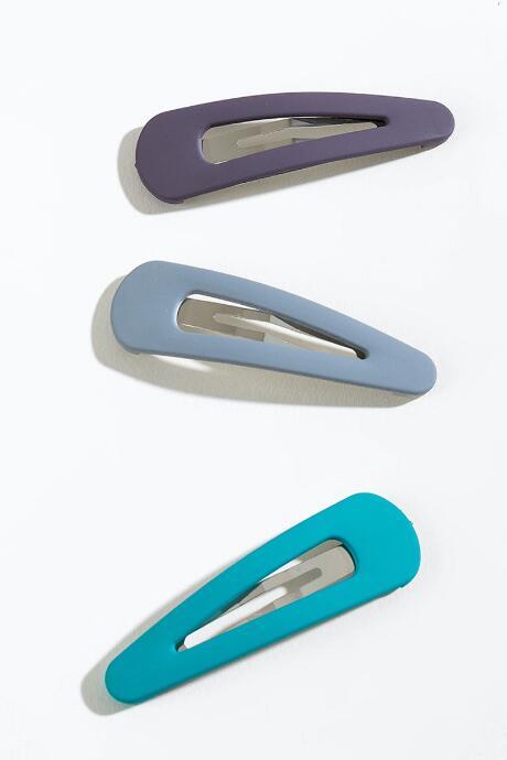 Francesca's Kelly 3pk Matte Barrettes - Multi