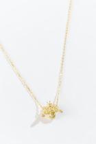 Francesca's Tai Bumble Bee Pendant Necklace - Gold