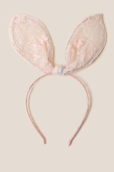 Francesca's Ivana Sheer Bunny Ears - Pink