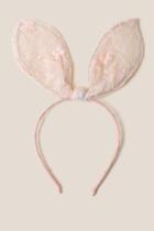 Francesca's Ivana Sheer Bunny Ears - Pink