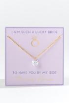 Francesca's Lucky Maid Of Honor Necklace - Gold
