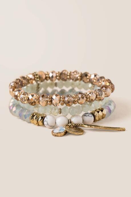 Francesca's Willow Beaded Bracelet Set - Multi