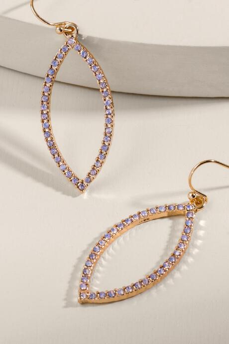 Francesca's Hadley Moroccan Crystal Earrings - Crystal
