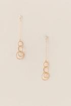 Francesca's Kayla Cubic Zirconia Chain Drop Earring - Gold