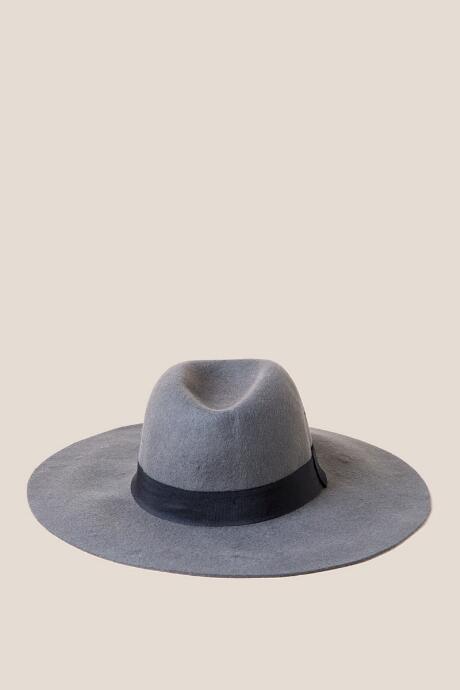 Francesca's Karina Wool Floppy Hat - Gray