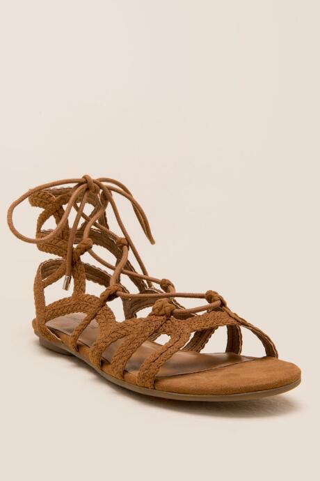 Indigo Rd Laura Gladiator Braided Sandal - Cognac