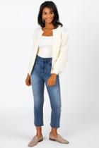 Francescas Cabrina Bobble Sleeve Cardigan - Ivory