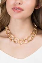 Francesca Inchess Gigi Linked Chain Necklace - Gold