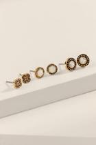Francesca's Cambria Metal Stud Sets - Ivory