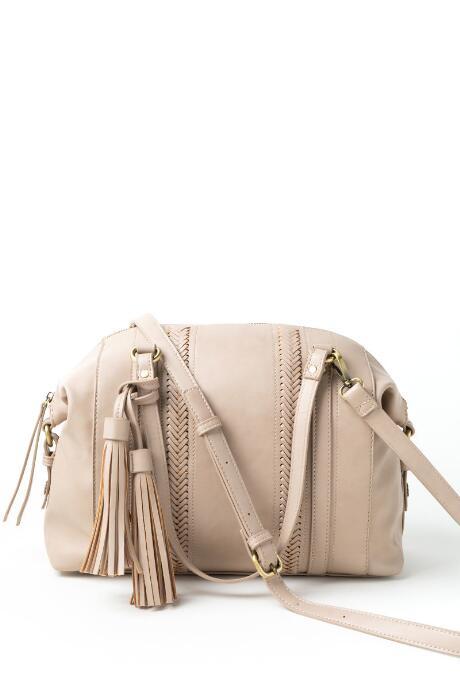 Francesca's Quinn Tassel Satchel - Gray
