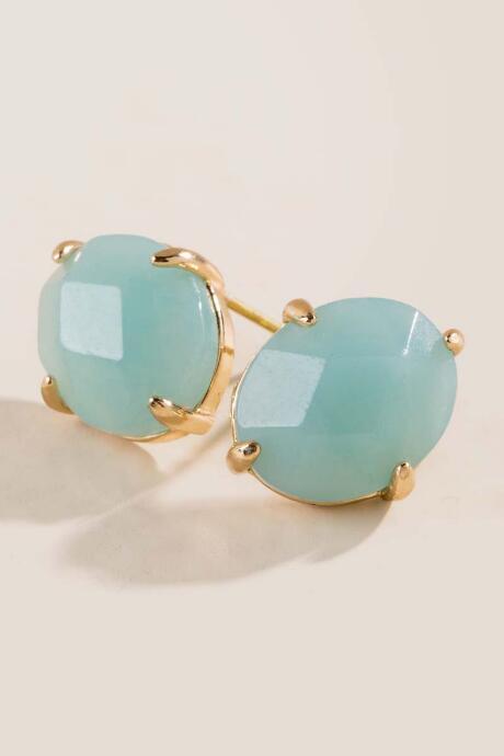Francesca Inchess Ellie Amazonite Studs - Mint