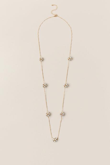 Francesca Inchess Willow Pearl Cluster Station Necklace - Pearl