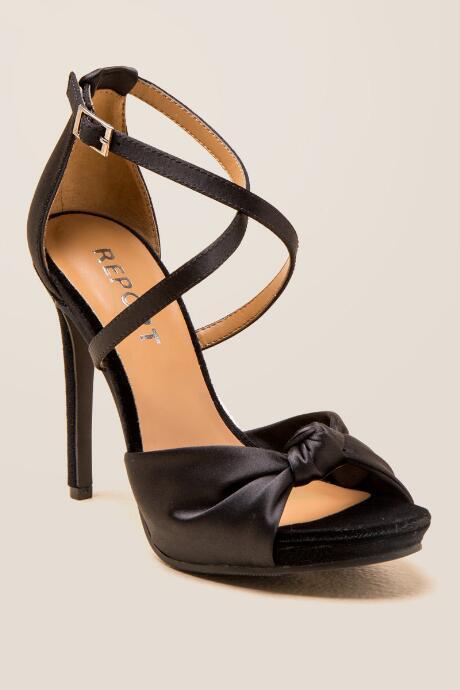 Report Talin Crisscross Strap Heel - Black