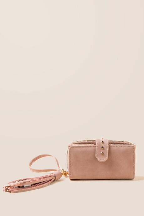 Francesca's Betty Triple Compartment Wristlet - Mauve