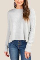 Francesca Inchess Rylee Dolman Pullover Sweater - Heather Gray