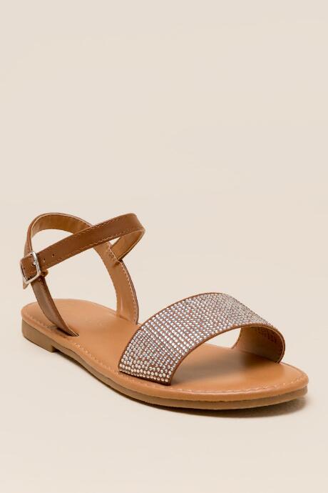 Francesca's Dottie Embelllished Gladiator Sandal - Cognac