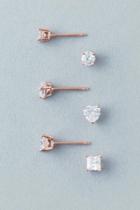 Francesca's Stevie Sterling Stud Set - Rose/gold