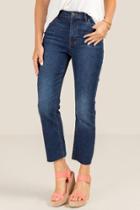 Francesca's Harper Heritage Straight Cropped Jeans - Medium Wash