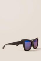 Francesca's Rochelle Square Sunglasses In Black - Black