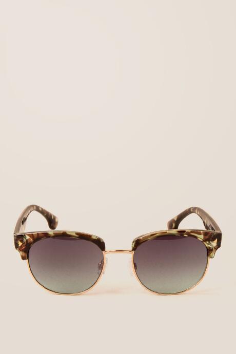 Francesca's Bettyclassic Club Sunglasses - Gray