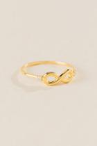Francesca's Audrina Cubic Zirconia Infinity Ring - Gold