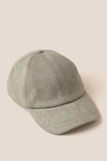 Francesca's Remy Suede Baseball Cap - Deep Moss