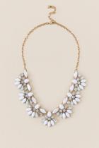 Francesca's Trista Statement Necklace - White