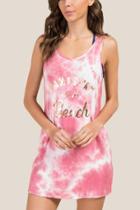 Francesca's Namastay At The Beach Swim Cover-up - Pink