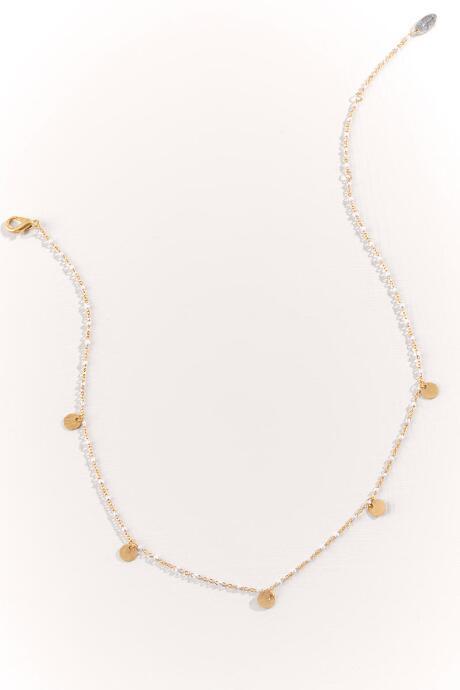 Francesca's Thea Coin Necklace - White