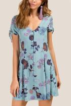 Francesca Inchess Farren A-line Dress - Teal