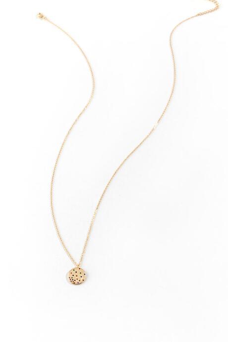 Francesca's Keira Rainbow Coin Pendant Necklace - Gold