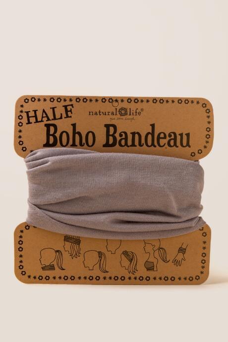 Francescas Boho Bandeau In Pale Gray - Light Gray