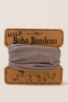 Francescas Boho Bandeau In Pale Gray - Light Gray