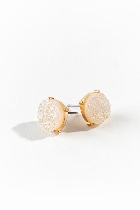 Francesca's Ann Druzy Stone Studs - Iridescent
