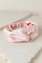 Francesca's Adeline Satin Turban - Pink
