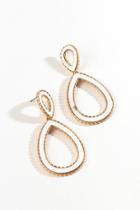 Francesca's Rosalee Two Tier Drop Earrings - Pearl