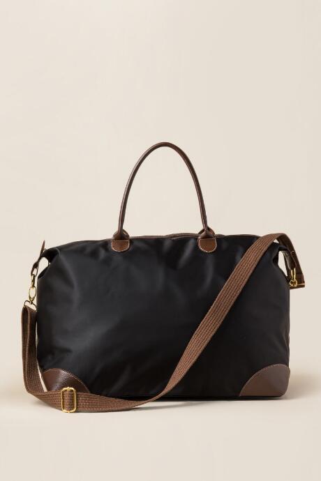 Francesca's Phila Nylon Weekender Bag - Black