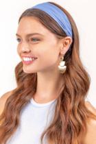 Francesca's Gabriella Solid Headwrap - Blue